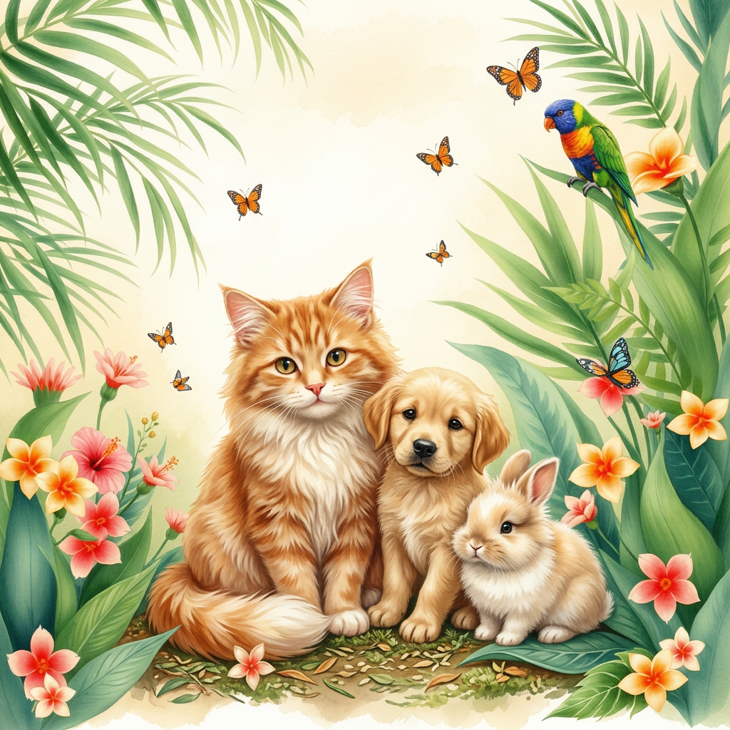 Perros, gatos y aves bienvenidos